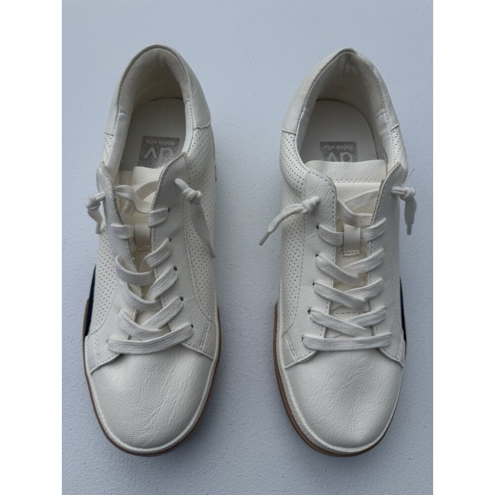 DV by‎ Dolce Vita Harryson Women’s Size 9 White Leather Lace Up Sneakers Casual
